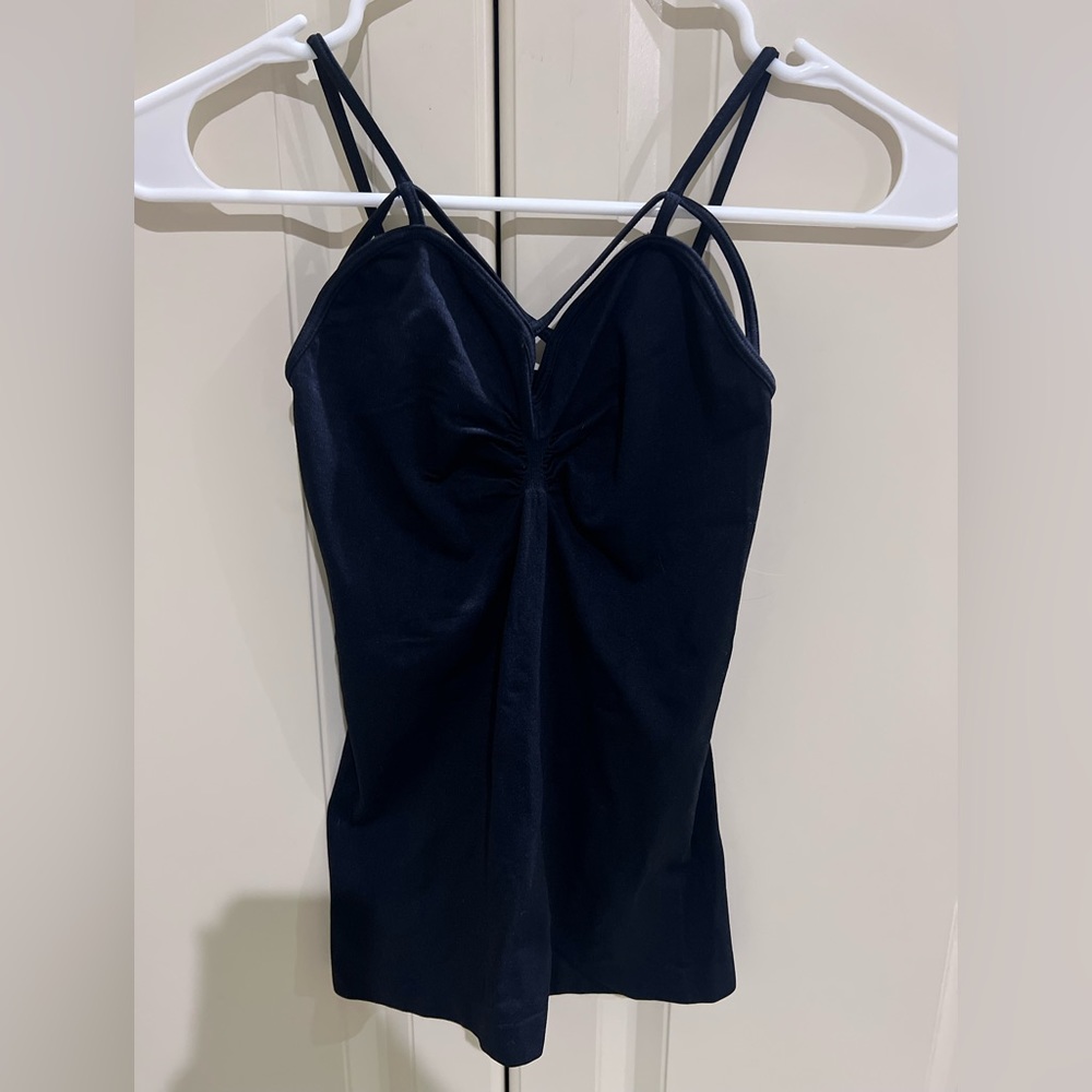 Suzette Collection Criss Cross Strappy Tank Black OS